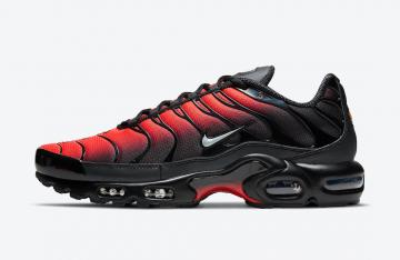 Nike Air Max Plus Deadpool Black Bright Crimson Wolf Grey DC1936-001