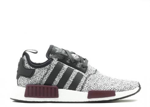 Adidas Champs Sports X Nmd r1 J Burgundy Grey White Black BA7841
