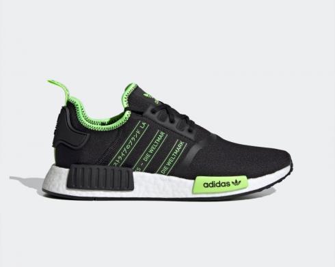 Adidas NMD R1 Core Black Signal Green FX1032