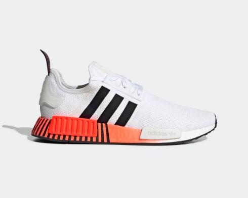 Adidas NMD R1 Glitch Cloud White Core Black Solar Red FV3648