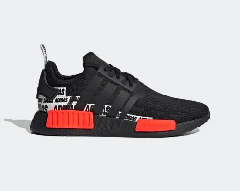 Adidas NMD R1 Label Pack Core Black Solar Red FX6794