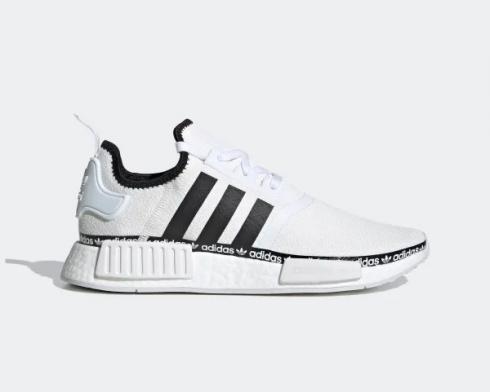 Adidas NMD R1 Logo Strip Cloud White Core Black FV8727