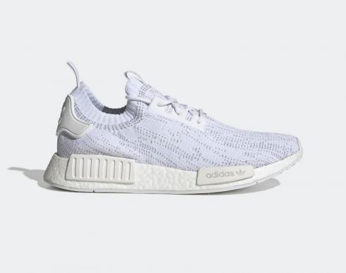 Adidas NMD R1 Primeknit Cloud White Glitch Camo Grey One FX6768