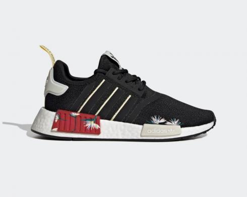 Adidas NMD R1 Thebe Magugu Core Black Almost Yellow Power Red GX2074