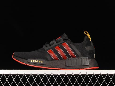 Adidas NMD R1 V1 Core Black Red Yellow GX8102