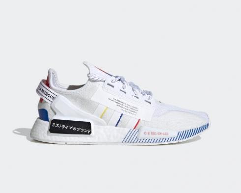 Adidas NMD R1 V2 RUNNER Primeknit White Multi Color FY1439