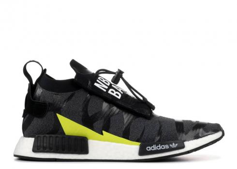 Adidas Neighborhood X A Bathing Ape Nmd ts1 Pk Stealth White Black Grey EE9702