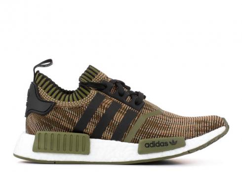 Adidas Nmd r1 Primeknit Ai Camo Pack Olive Cargo Black Core CQ1864