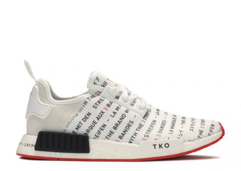 Adidas Nmd r1 Tko White Black Red EG6362