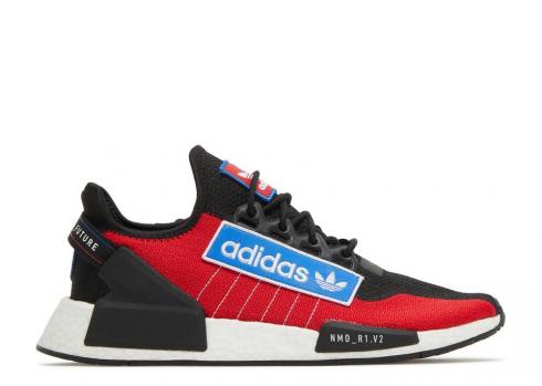 Adidas Nmd r1 V2 Logo Patch Team Power Red Blue Core Black GX6326