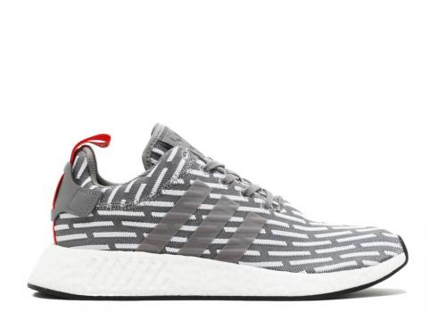 Adidas Nmd r2 Jd Sports Core White Grey Red BY2097