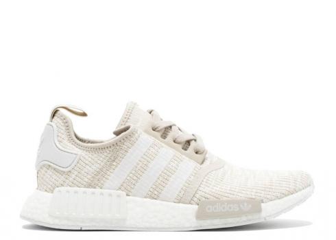 Adidas Womens Nmd r1 Roller Knit Brown Clear White CG2999