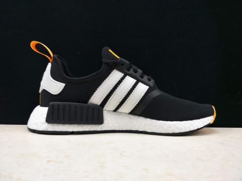 OFF-White x Adidas Originals NMD R1 Core Black Cloud White-Orange BA8860