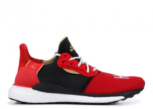 Adidas Pharrell X Solar Hu Glide St Chinese New Year Scarlet White Black Footwear Core EE8701
