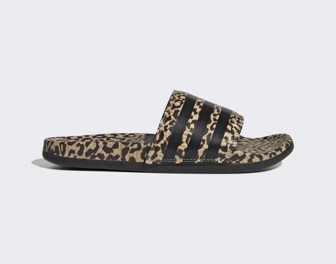 Adidas Adilette Comfort Sandals Hazy Beige Core Black Cardboard FZ4876