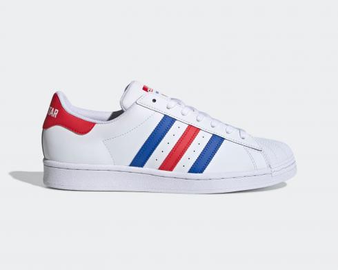 Adidas Americana vs. Superstar USA Footwear White Blue Collegiate Red FV2806