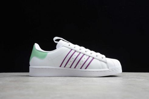 Adidas Originals Superstar Brilliant White Glory Purple Mint FW2850