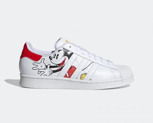Adidas Originals Superstar Cloud White Vivid Red Hazy Yellow GW2248