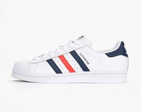 Adidas Originals Superstar Foundation White Collegiate Navy Red S79208