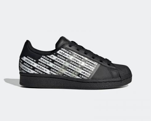 Adidas Originals Superstar J Core Black Cloud White Shoes FV3762