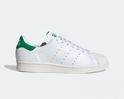 Adidas Superstar Cloud White Green Casual Shoes FW9328