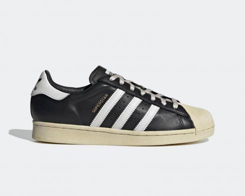 Adidas Superstar Core Black Crystal White Gold FV2832