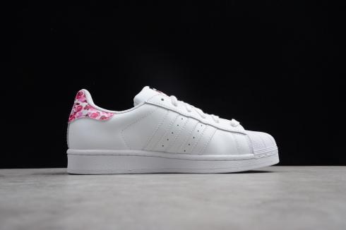 Adidas Superstar Core Black Pink Footwear White Shoes B34191