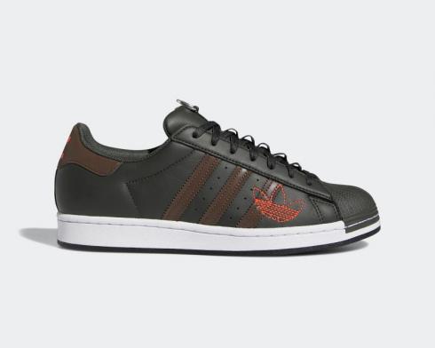 Adidas Superstar Legend Earth Brown Solar Red Shoes G57737