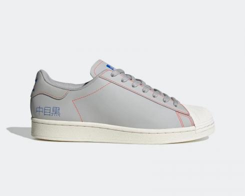 Adidas Superstar Pure Embroidered Katakana Grey Chalk White FV2834
