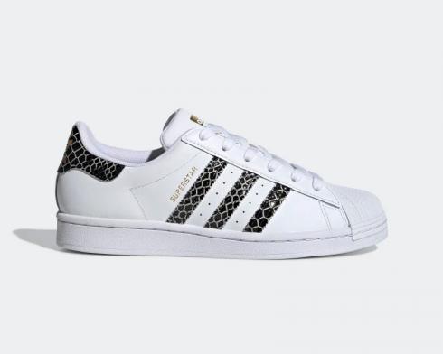 Adidas Superstar Snakeskin Cloud White Core Black Gold Metallic FV3294