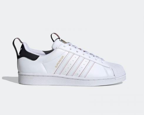Adidas Superstar White Solar Red Core Black FW6775
