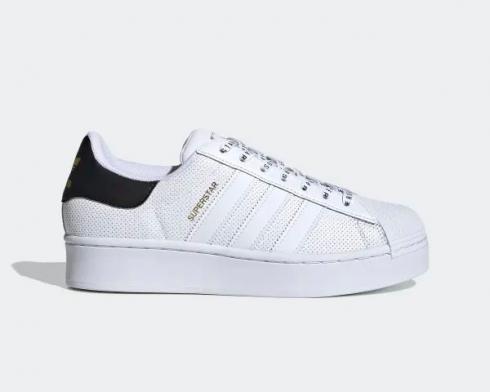 Adidas Wmns Superstar Bold Cloud White Core Black Gold Metallic FV3443