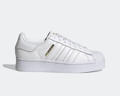 Adidas Wmns Superstar Bold Cloud White Gold Metallic FW4520