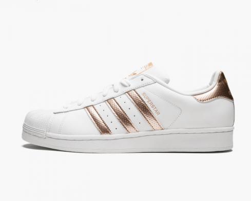 Adidas Wmns Superstar Rose Gold White Shoes BB1428