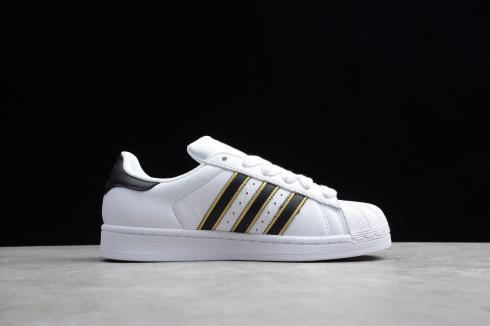 Adidas Wmns Superstar White Black Gold Shoes G54692
