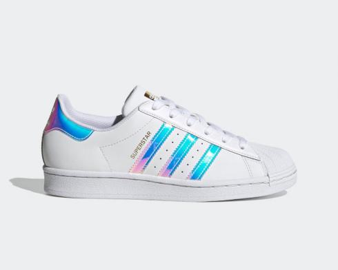 Adidas Wmns Superstar White Iridescent Gold Metallic Black FX7565