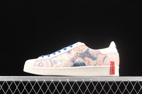 Atmos x Three Tides Tattoo x Adidas Originals Superstar Off White Blue GX7791