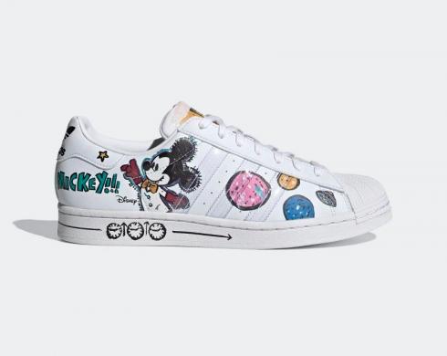 Kasing Lung x Disney x Adidas Superstar Labubu Mickey Mouse Cloud White Core Black GZ8839