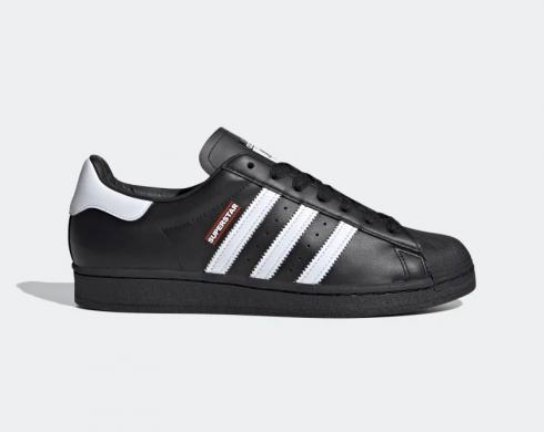 Run DMC x Adidas Superstar Jame Master Jay Black Footwear White Hi-Res Red FX7617