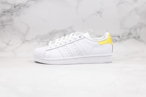 Wuhan Version Adidas Superstar 2020 Cloud White Yellow Core Black FW2856