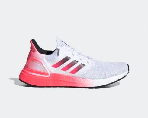 Adidas UltraBoost 20 Cloud White Core Black Pink Gradient EG5177