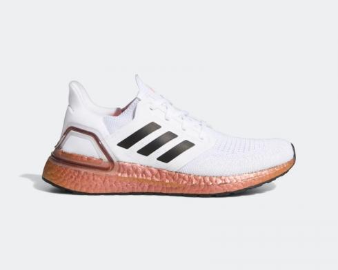 Adidas UltraBoost 20 Cloud White Core Black Signal Pink EG9780