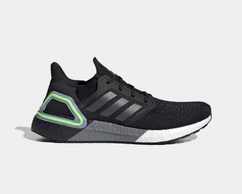 Adidas UltraBoost 20 Night Metallic Signal Green Black EG0707