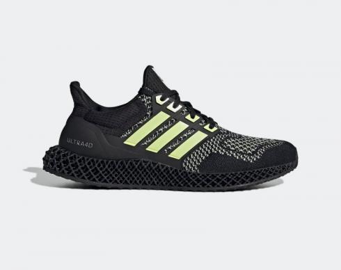 Adidas Ultra 4D Core Black Almost Lime Silver Metallic GZ4499