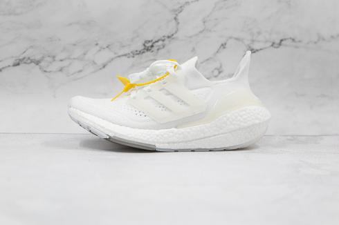 Adidas Ultra Boost 2021 Cloud White Grey Three FY0403