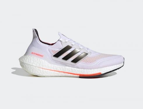 Adidas Ultra Boost 21 Consortium Cloud White Red Core Black S23863