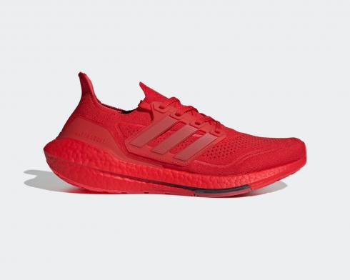 Adidas Ultra Boost 21 Vivid Red Core Black FZ1922