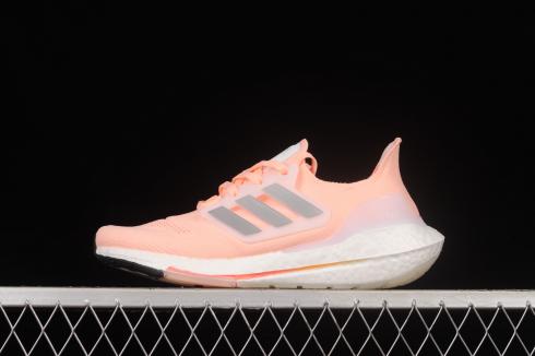 Adidas Ultra Boost 22 Consortium Pink Cloud White Metallic Sliver HR1030