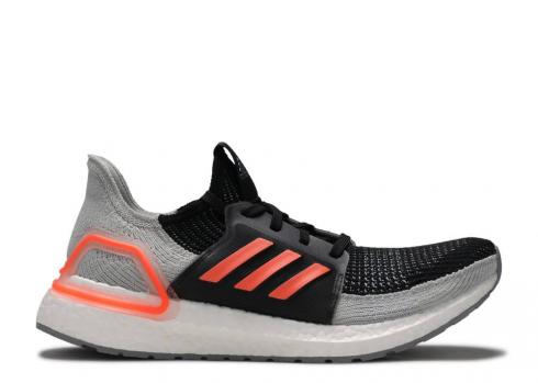 Adidas Ultraboost 19 Core Black Solar Orange Blue Glow G27516