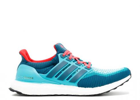 Adidas Ultraboost 20 Clear Green Shock Mineral Red AQ4005